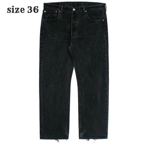 2010s Levi's 501 Black Denim Jeans Size 36