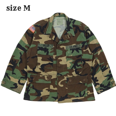 90s U.S. Army BDU Woodland Camo Jacket Size M