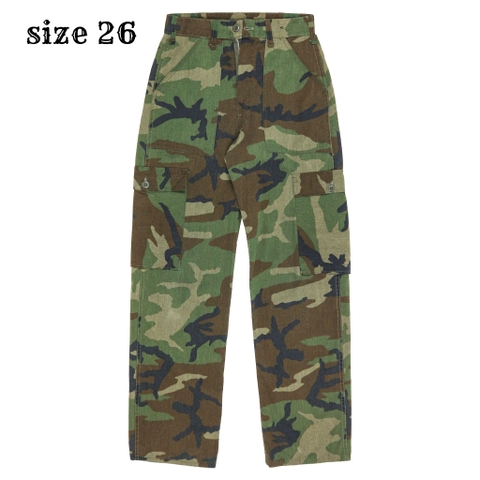 Vintage USA Woodland Camo Utility Pants Size 26