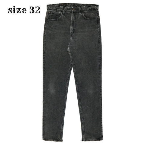90s Levi's 512 Black Denim Jeans Size 32