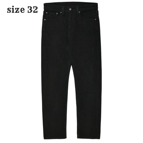 Levi's 505 Black Stretch Denim Jeans Size 32