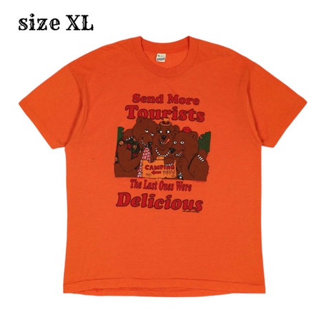 Vtg 80s Screen Stars USA Graphic T-Shirt Size XL