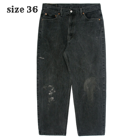 2010s Levi's 550 Black Denim Jeans Size 36