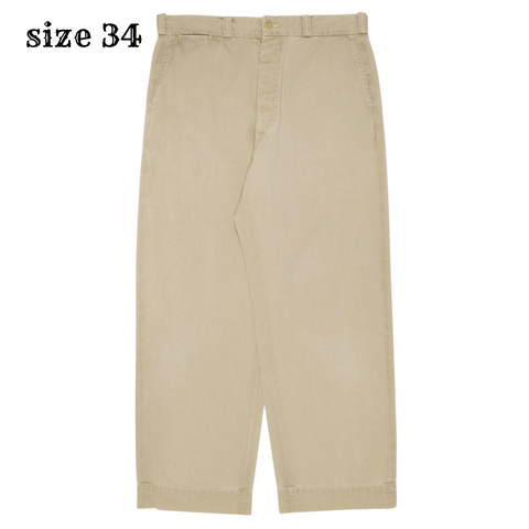 45R 45rpm Japan Khaki Pants Wide Leg Size 34