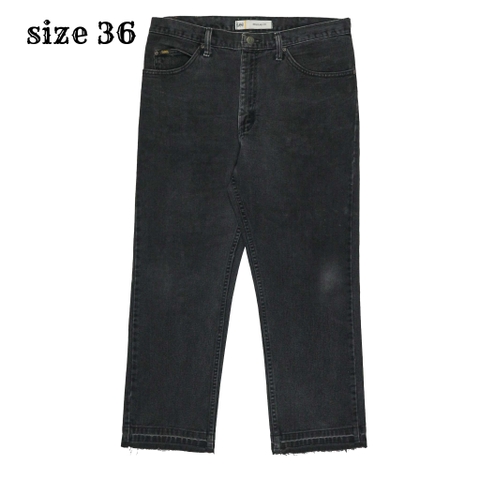 00s Lee Denim Faded Black Jeans Size 36