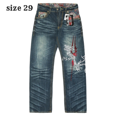 Nishiki x Evangelion Embroidery Denim Jeans Size 29