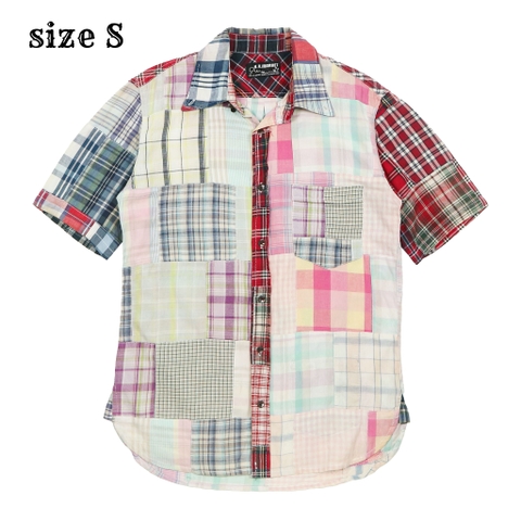 HRM Japan Patchwork Button-up Shirt Size S
