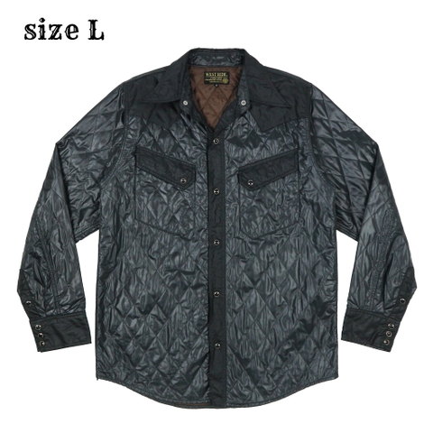 West Ride Japan Quilted Western Motorcycle Shirt Size L