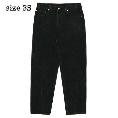 2000s Levi's 550 Black Denim Jeans Size 35