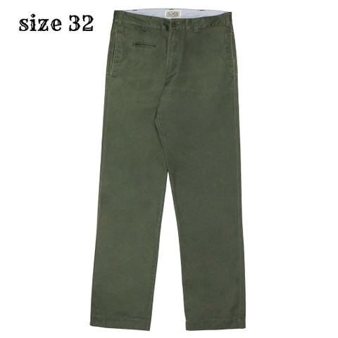 Jun Red Cotton Twill Work Trousers Size 32