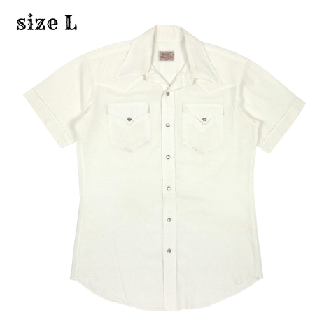 Vintage H Bar C USA S/S Western Shirt Size L