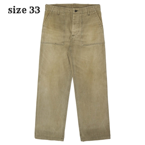 Waiper Japan Type Army Herringbone Utility Pants Size 33
