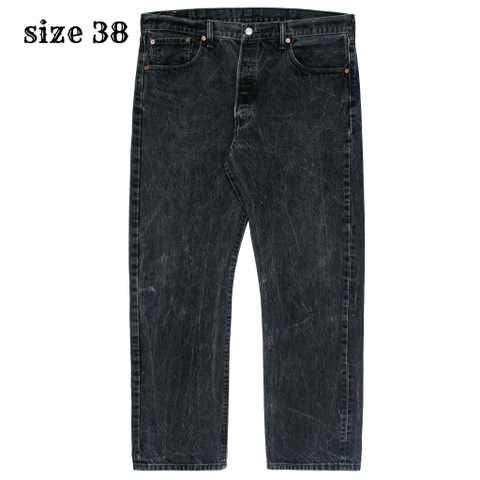 2010s Levi's 501 Black Denim Jeans Size 38