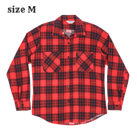Vtg Five Brother Made in USA Plaid Shirt Size M