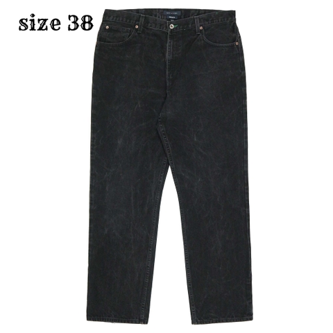 00s Tommy Hilfiger Black Denim Jeans Size 38