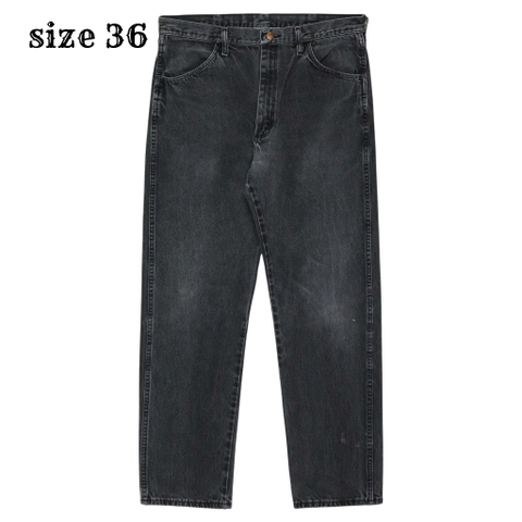 00s Rustler Black Denim Worker Jeans Size 36
