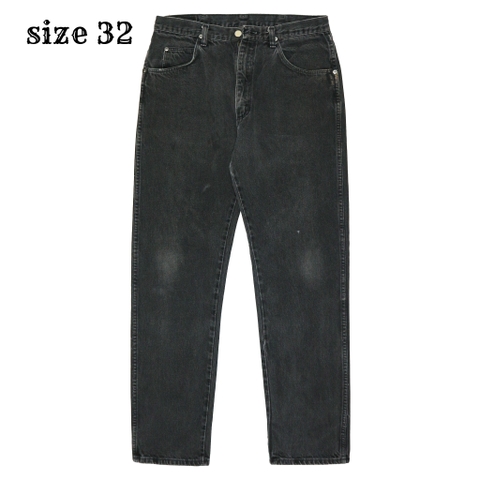 90s Wrangler USA Black Denim Worker Jeans Size 32