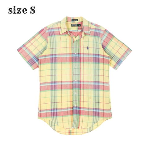 Vtg Polo Ralph Lauren USA Plaid Shirt Size S