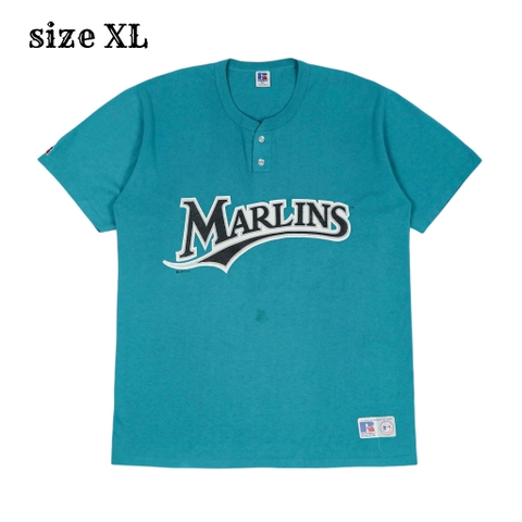 Vtg 90s Russell Made in USA Baseball T-Shirt Size XL