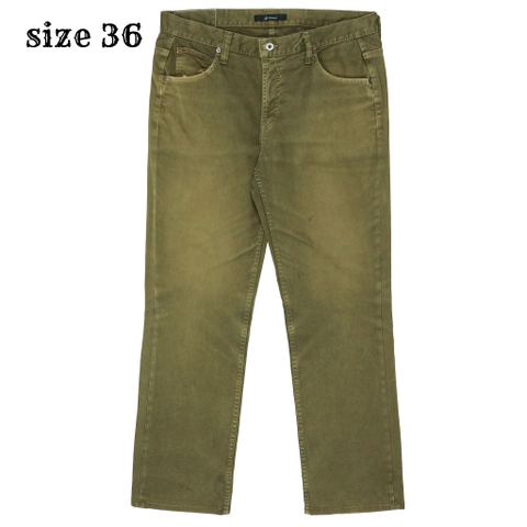 Johnbull Made in Japan Olive 5-pocket Jeans Size 36