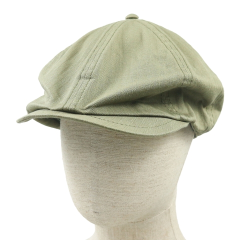 The Real McCoy’s Olive Herringbone Newsboy Cap