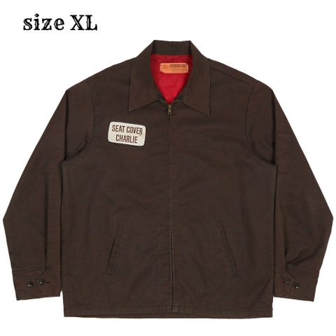 Vtg 80s Custom Uniform USA Made Work Jacket Size XL