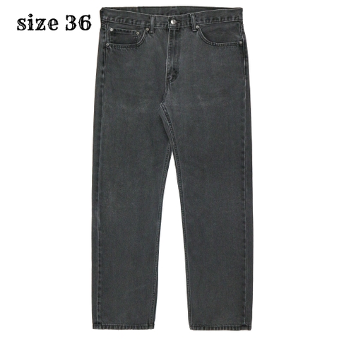 2010s Levi's 505 Faded Black Denim Jeans Size 36