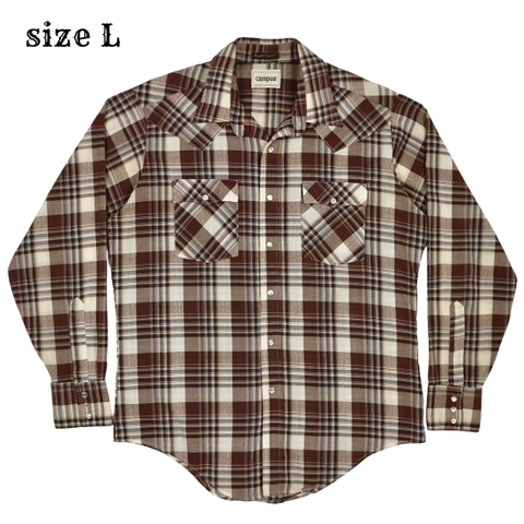Vintage 70~80s Campus USA Western Shirt Size L