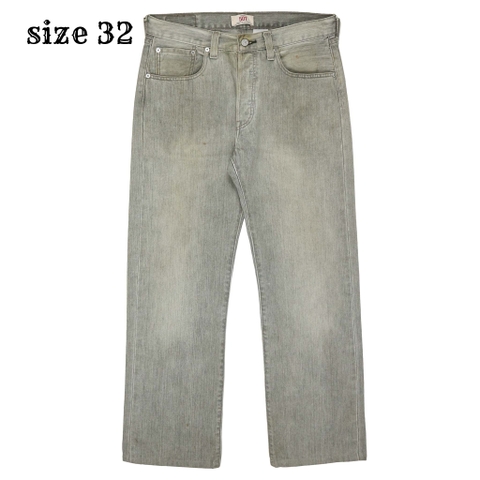 2000s Levi's 501 Gray Denim Jeans Size 32