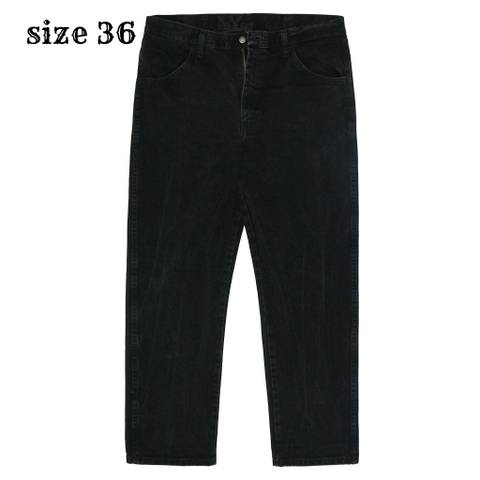 00s Rustler Black Denim Worker Jeans Size 36