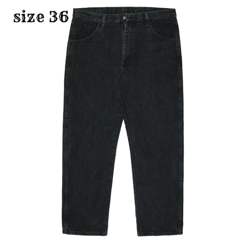 00s Rustler Black Denim Worker Jeans Size 36