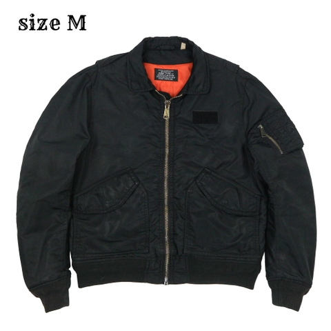 Schott Bros Black Bomber Jacket Size M