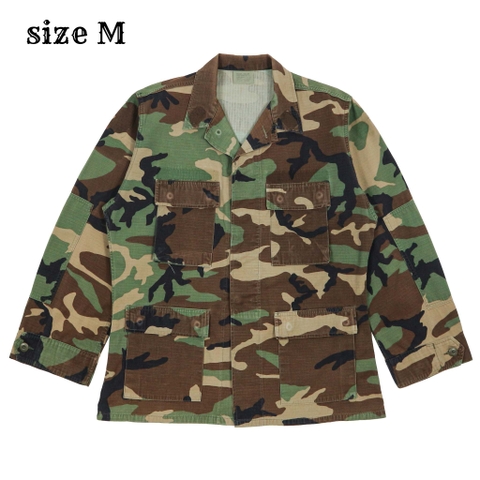 90s U.S. Army BDU Woodland Camo Jacket Size M