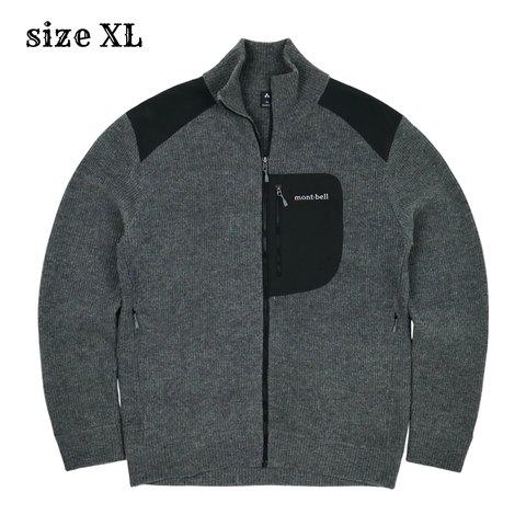 mont-bell Outdoor Wool Knit Jacket Size XL