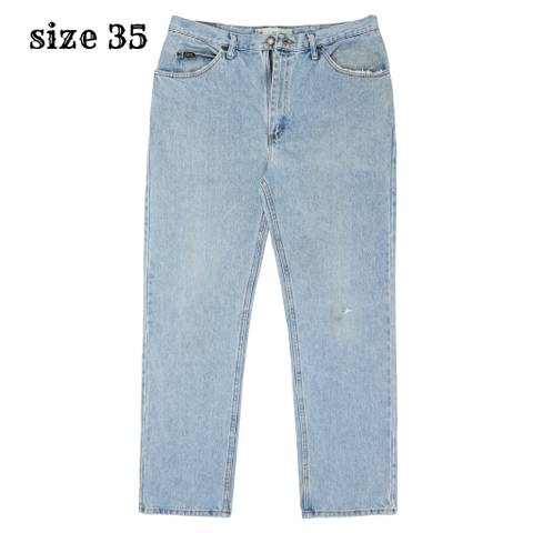 00s Lee Faded Blue Denim Jeans Size 35