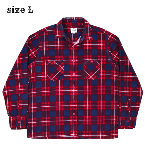 Needles Nepenthes Flannel Plaid Shirt Size L