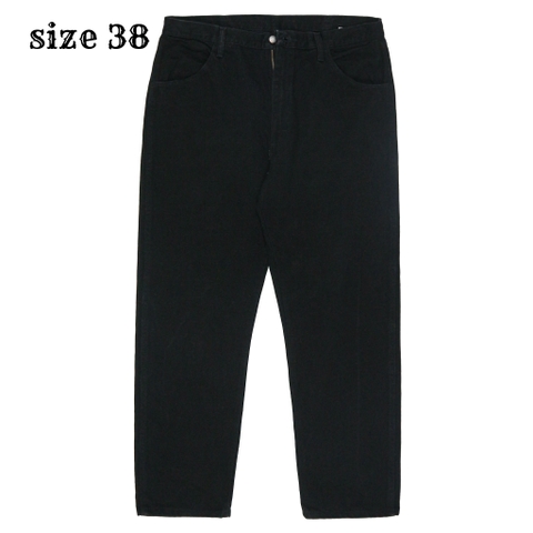 00s Rustler Black Denim Worker Jeans Size 38