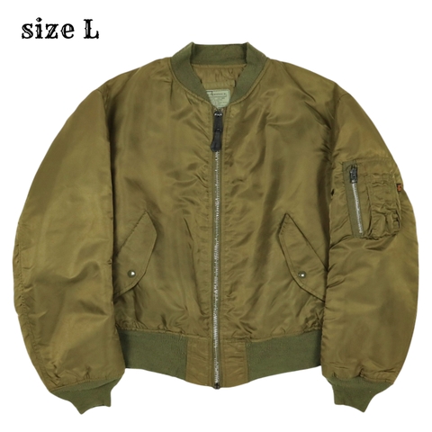 90s Alpha Industries MA-1 Jacket Ground Crew Size L