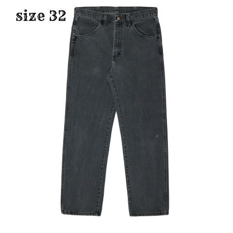 90s Rustler Faded Black Denim Work Jeans Size 32