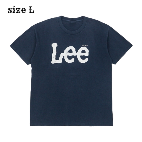 Vintage Lee Big Logo Print T-Shirt Size L
