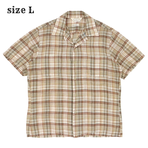 Vintage 80s Golden Era Plaid Shirt Size L