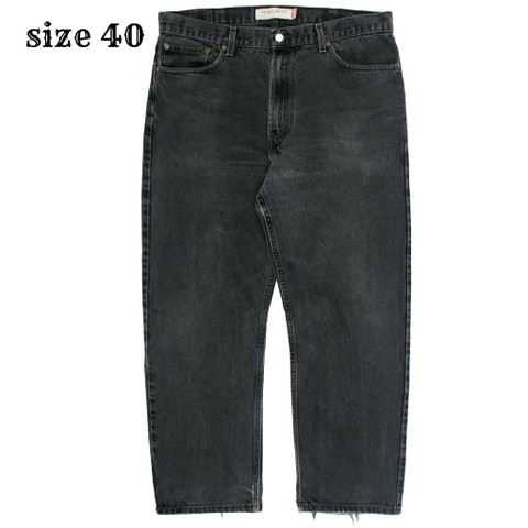2000s Levi's 505 Black Denim Jeans Size 40