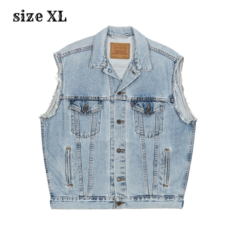 90s Levi's USA Sleeve-cutted Denim Jacket Size XL