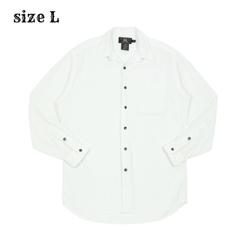 Double RL RRL White Corduroy Shirt Size L