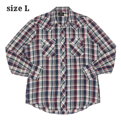 Vintage 80s Sears Western Shirt Size L