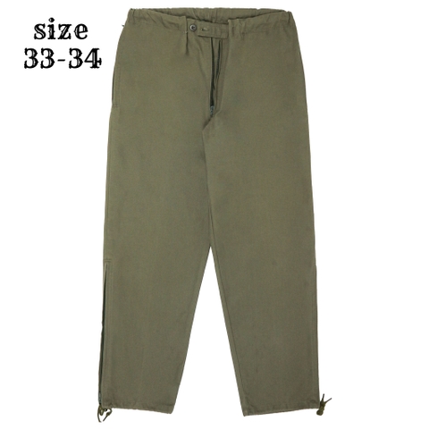 Vtg German Army Protective Over Pants Size 33-34