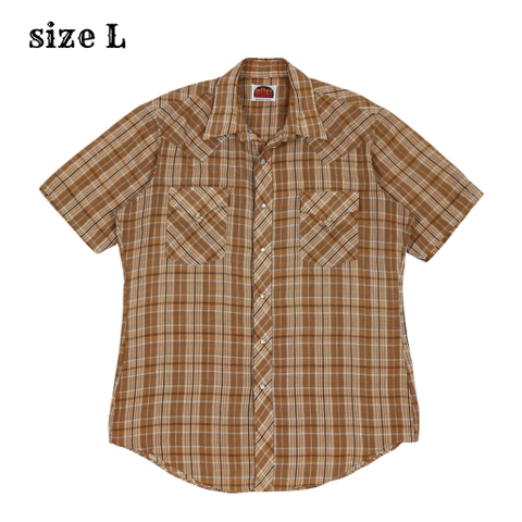 Vintage 70s Miller Short-sleeve Western Shirt Size L