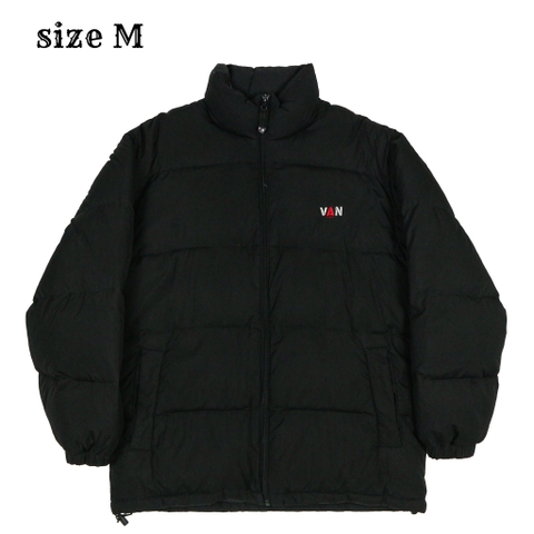VAN JAC Japan Black Down Jacket Size M