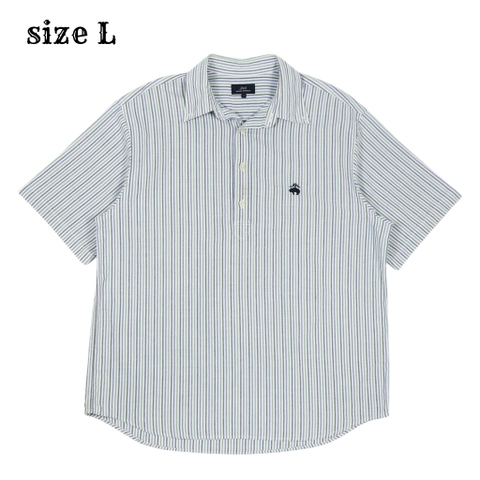 Brooks Brothers 346 Pull-over S/S Shirt Size L