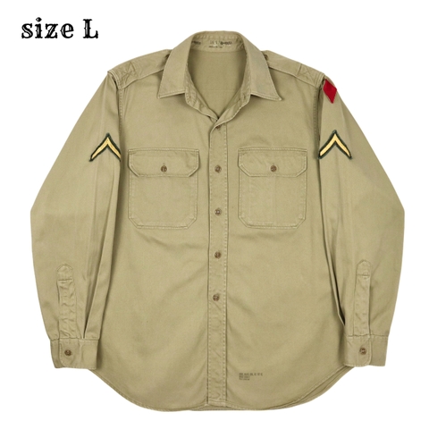 Vintage 60s U.S. Army Uniform Shirt Size L